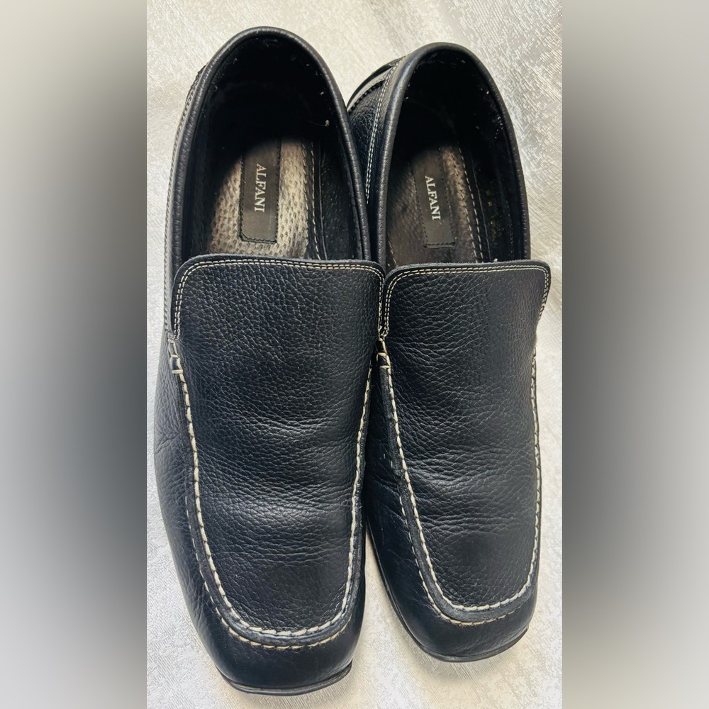 Alfani Textured Black Men's Slip-On Loafers